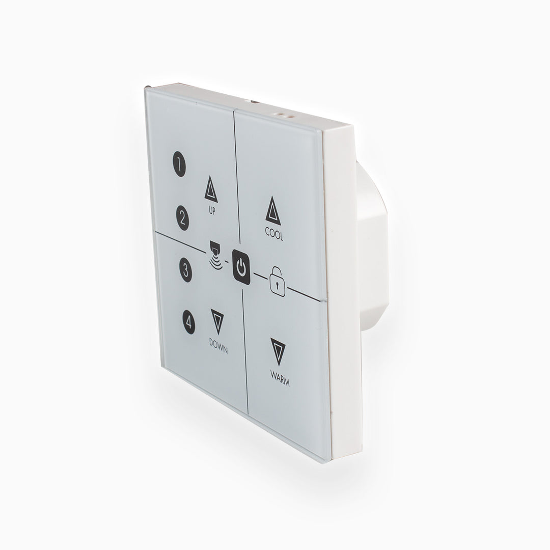 Koolmesh tunable white Bluetooth glaspanel touch panel trådløs lysstyring