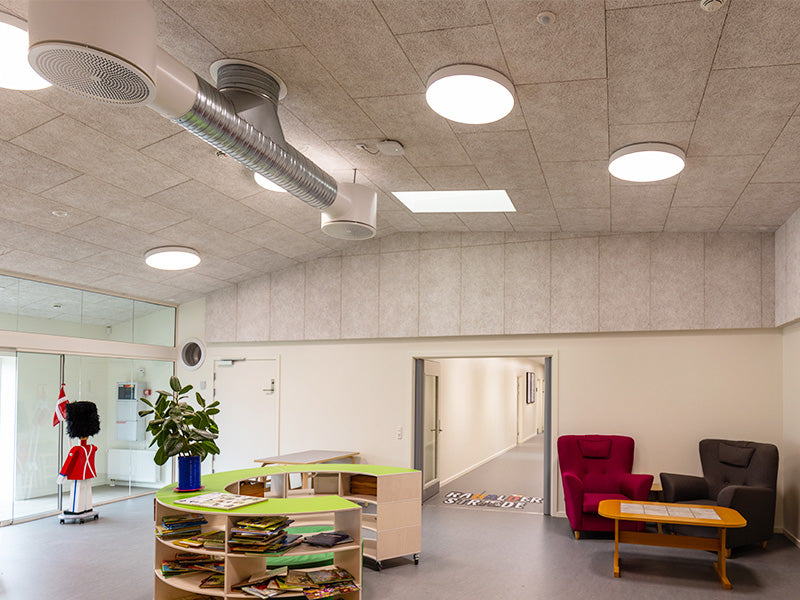Luna rundt LED påbygningsarmatur energioptimering