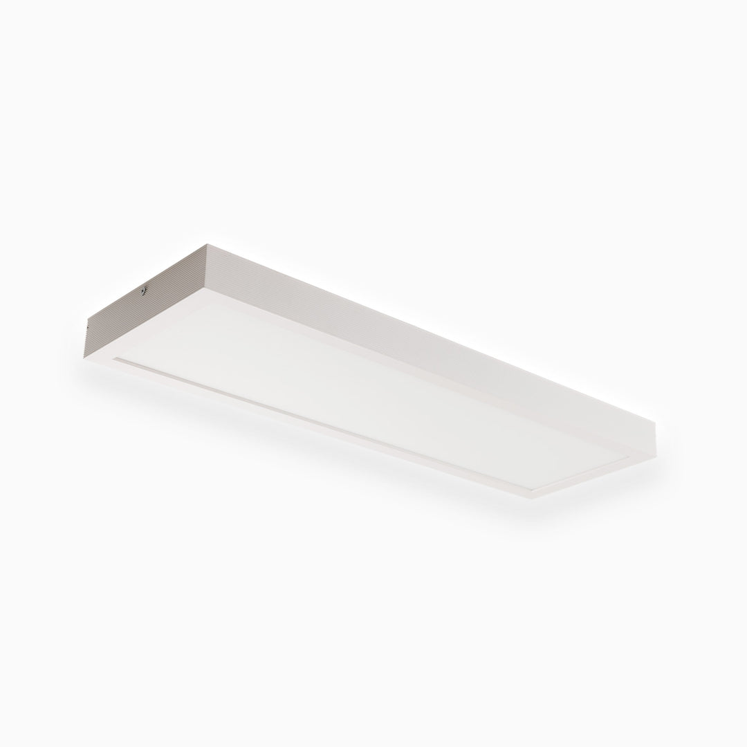Skyled påbygning aflangt LED påbygningspanel 200x600mm kontorbelysning