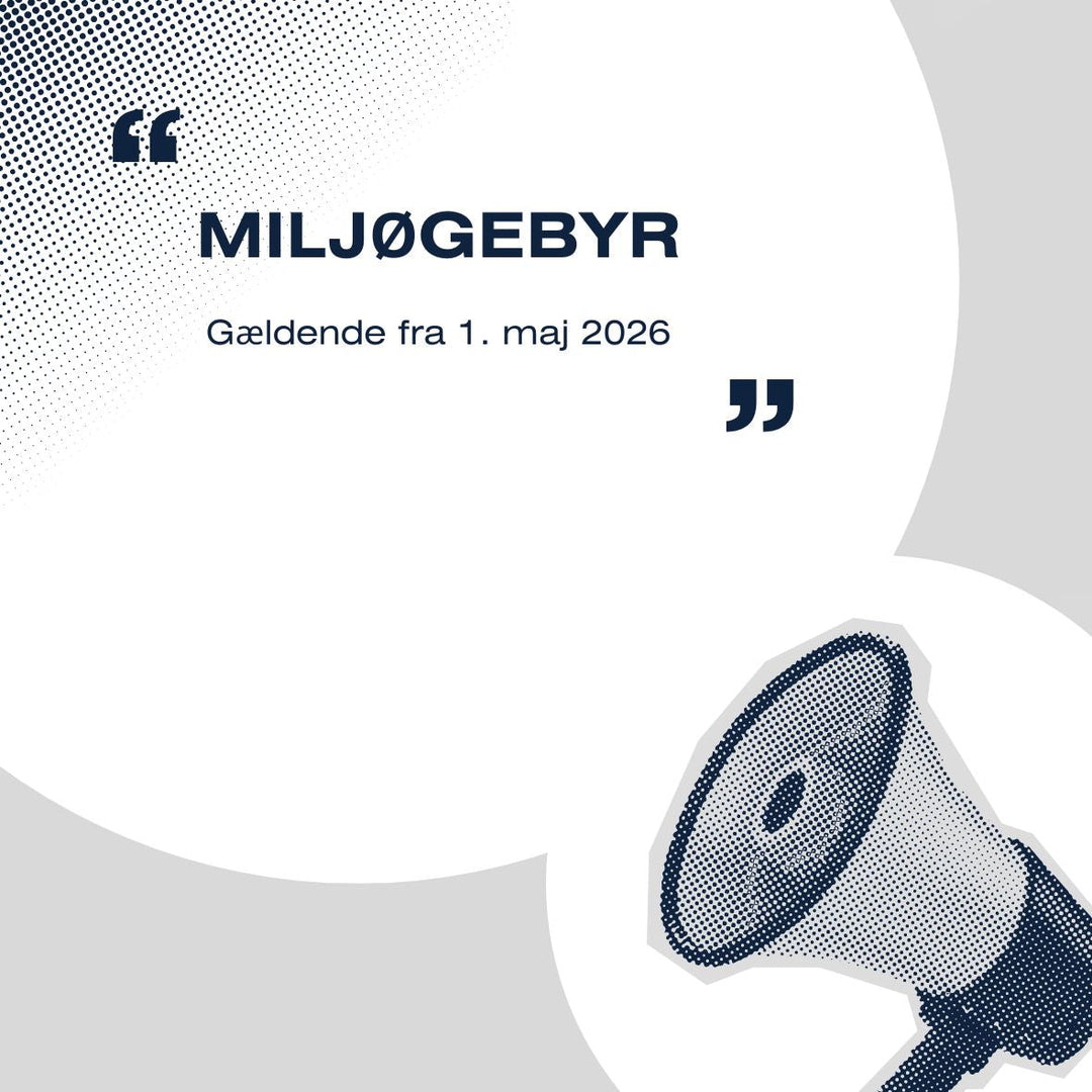 Miljøgebyr pålægges pr. 1. maj 2026