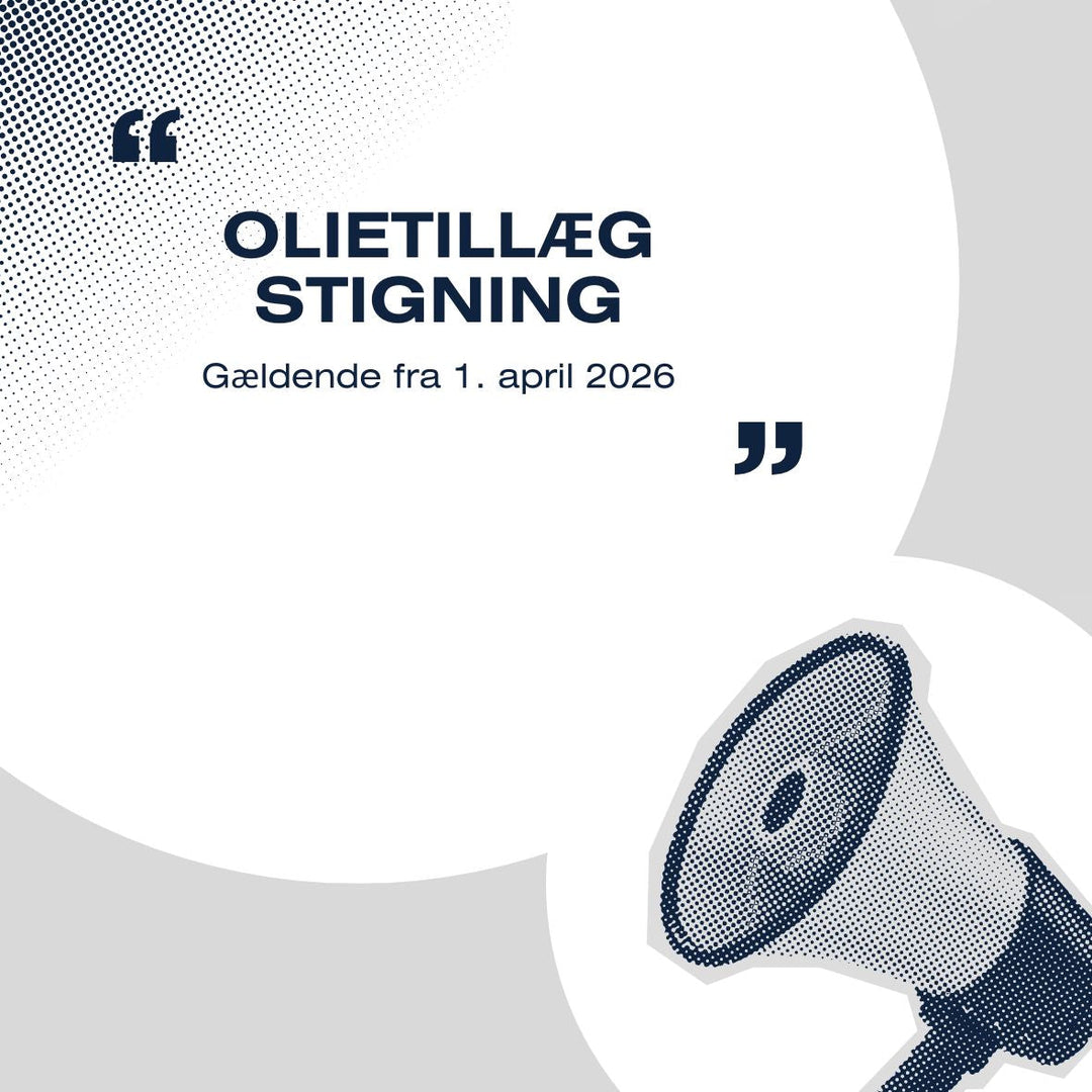 Ændring i olietillæg på fragt pr. 1. april 2026
