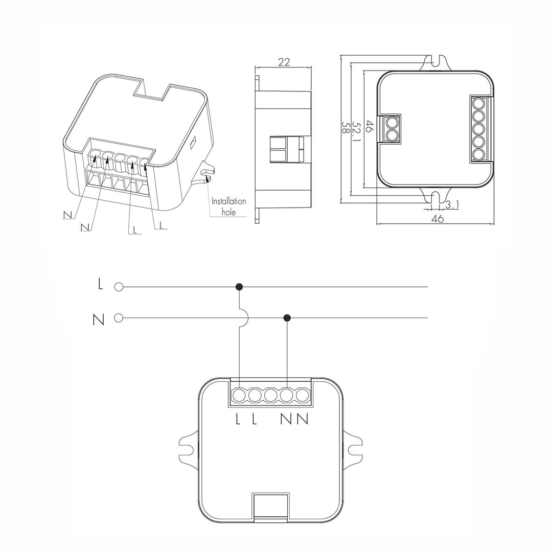 Koolmesh Repeater modul 50m + Antenna option 2