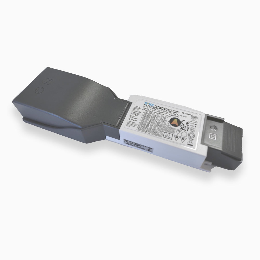 Boké Casambi driver 950mA 34W, Dip switch 300-1050mA inkl. monteringsdåse