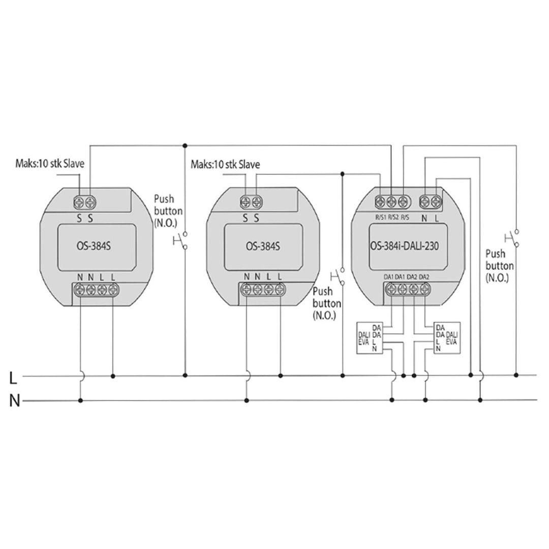 DALI master PIR sensor